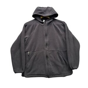 All In Motion Kids Full Zip Fleece Hoodie Dark Gray XL Raglan Sleeve Activewear